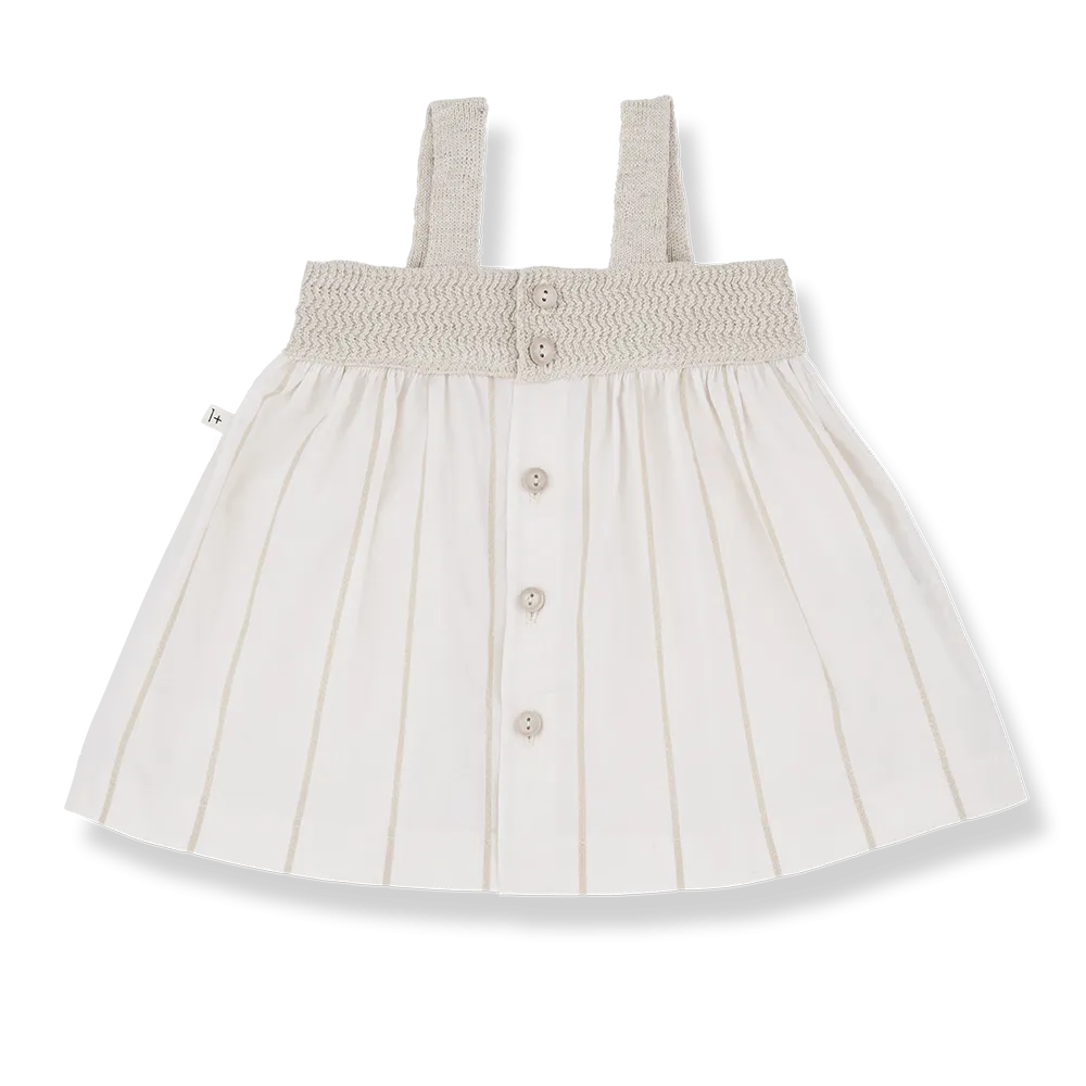 One More In The Family- Anetta off-white dress bloomer