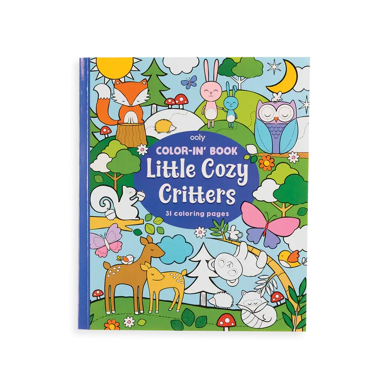 Ooly Color-In Book - Little Cozy Critters Coloring Book