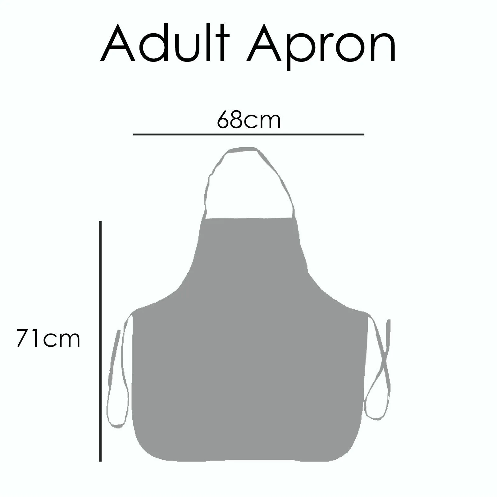 Personalised Canvas Apron with Stylish Text and Mermaid Love Message