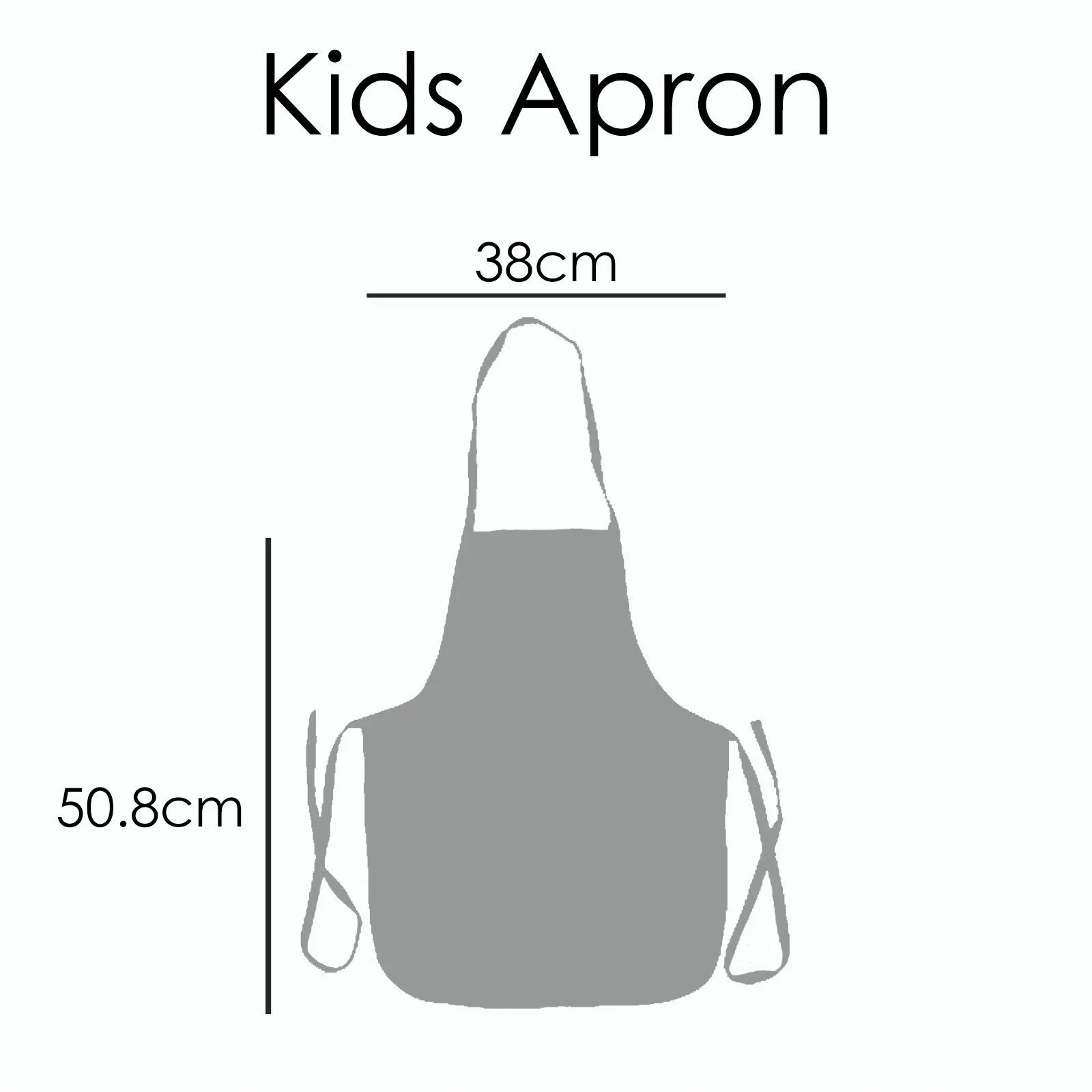 Personalised Canvas Apron with Stylish Text and Mermaid Love Message