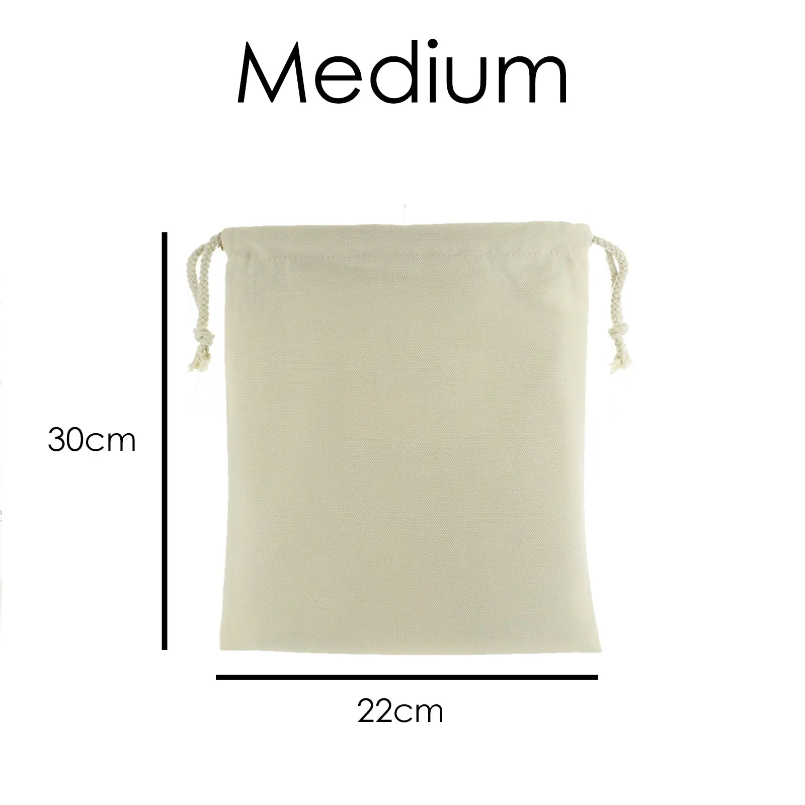 Personalised Canvas Sack with Stylish Text and Green Leaves Floral Print