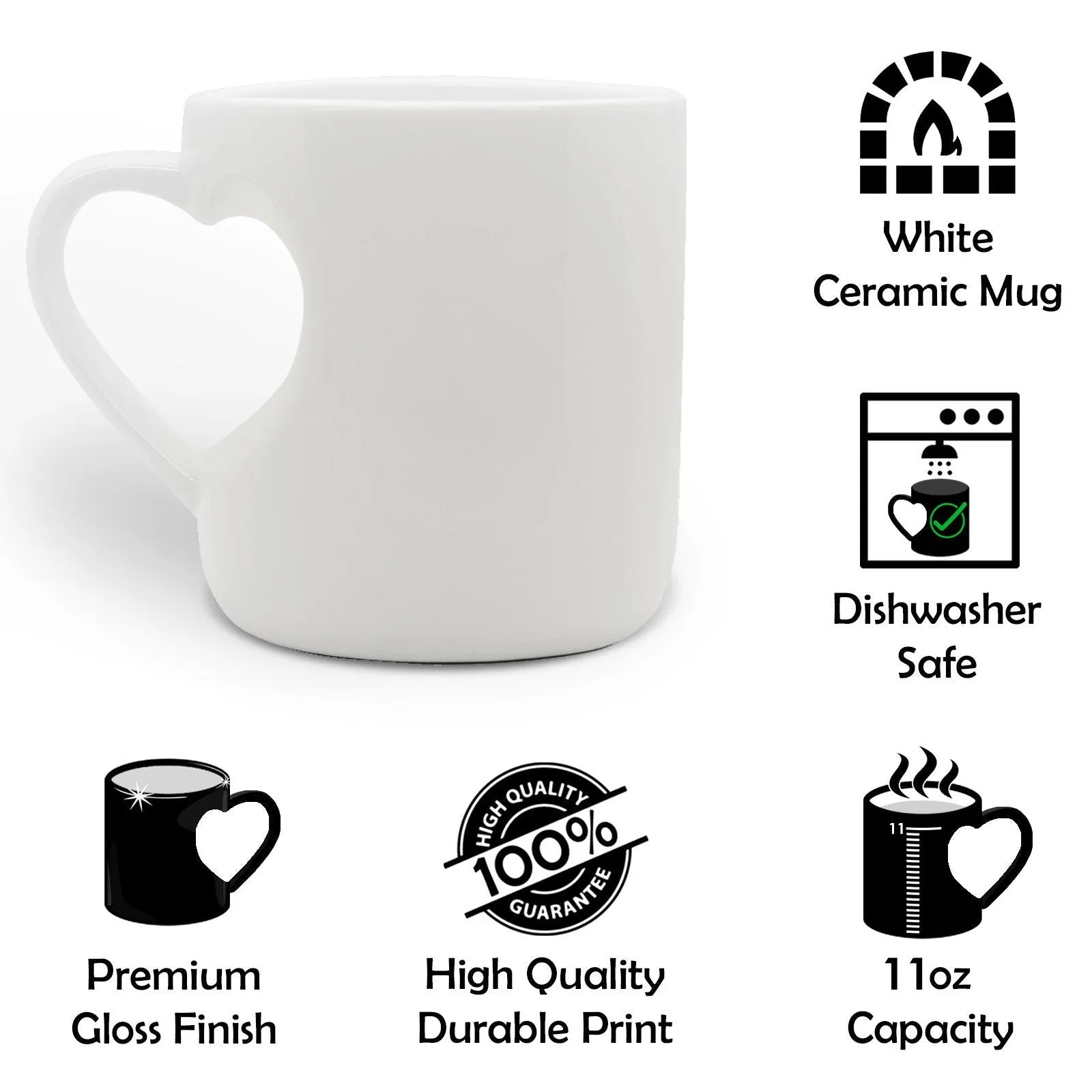 Personalised Mug with Stylish Text and Cute Bunny