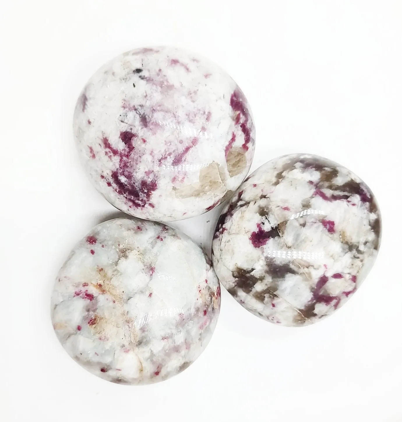 Pink Tourmaline Palm Stone Gallet