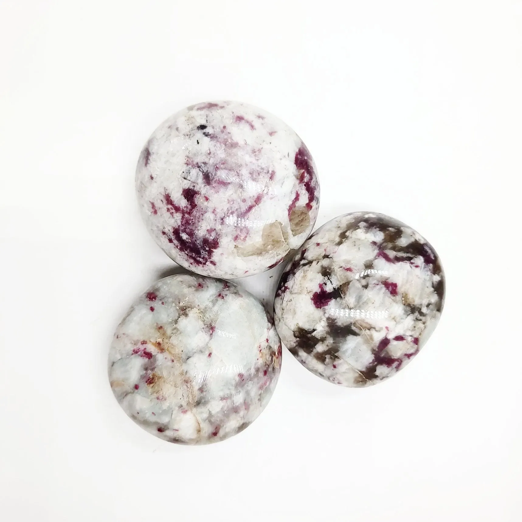 Pink Tourmaline Palm Stone Gallet