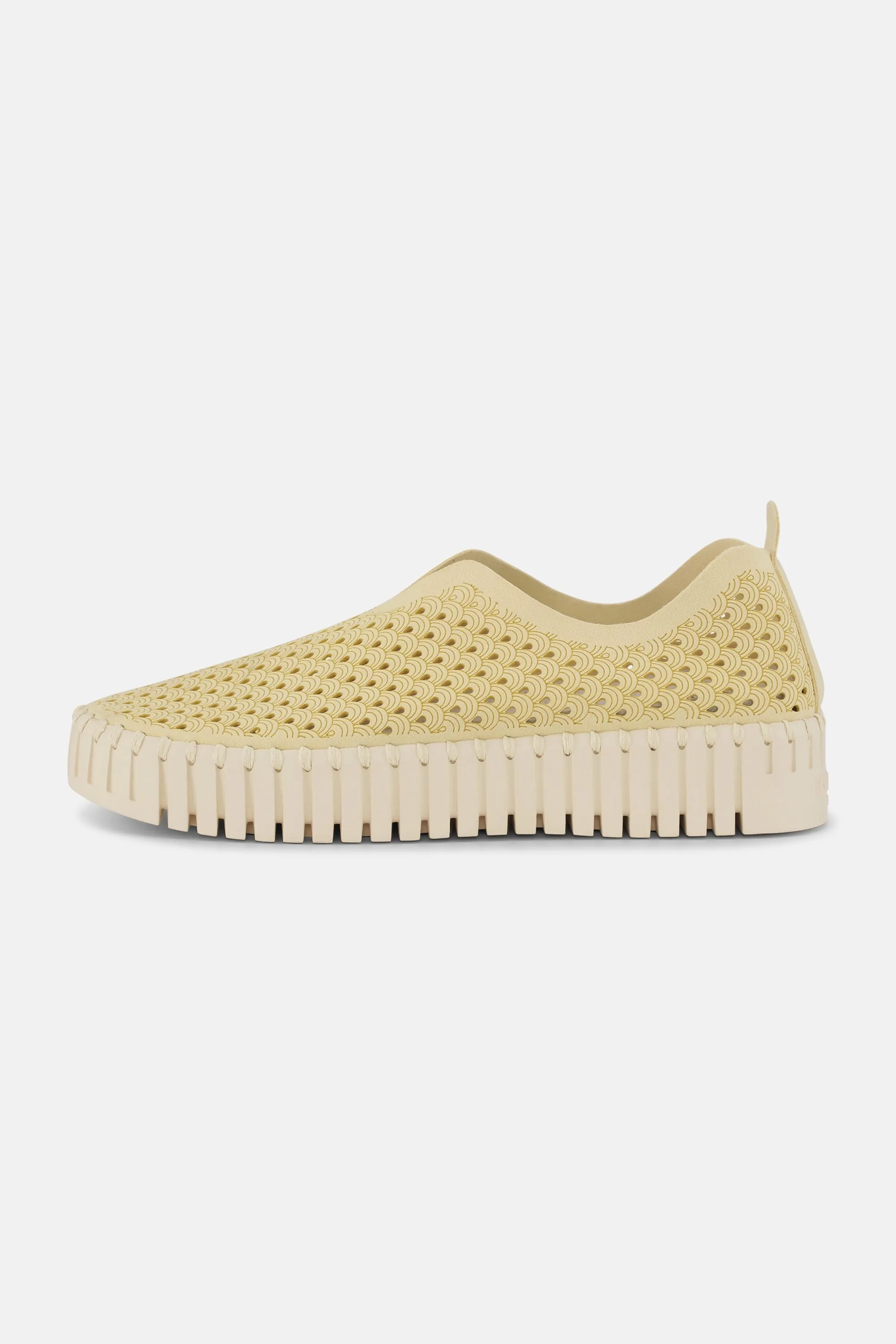 Platform Tulip Slipper - Double Cream