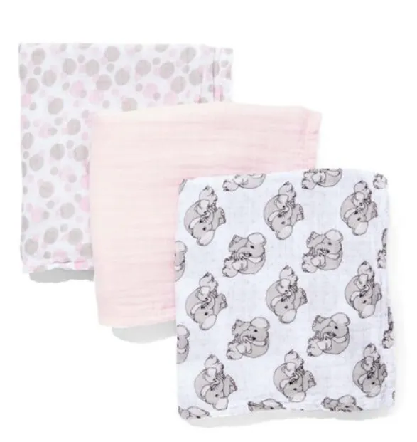 Precious Moments Muslin Cotton Swaddle Blankets