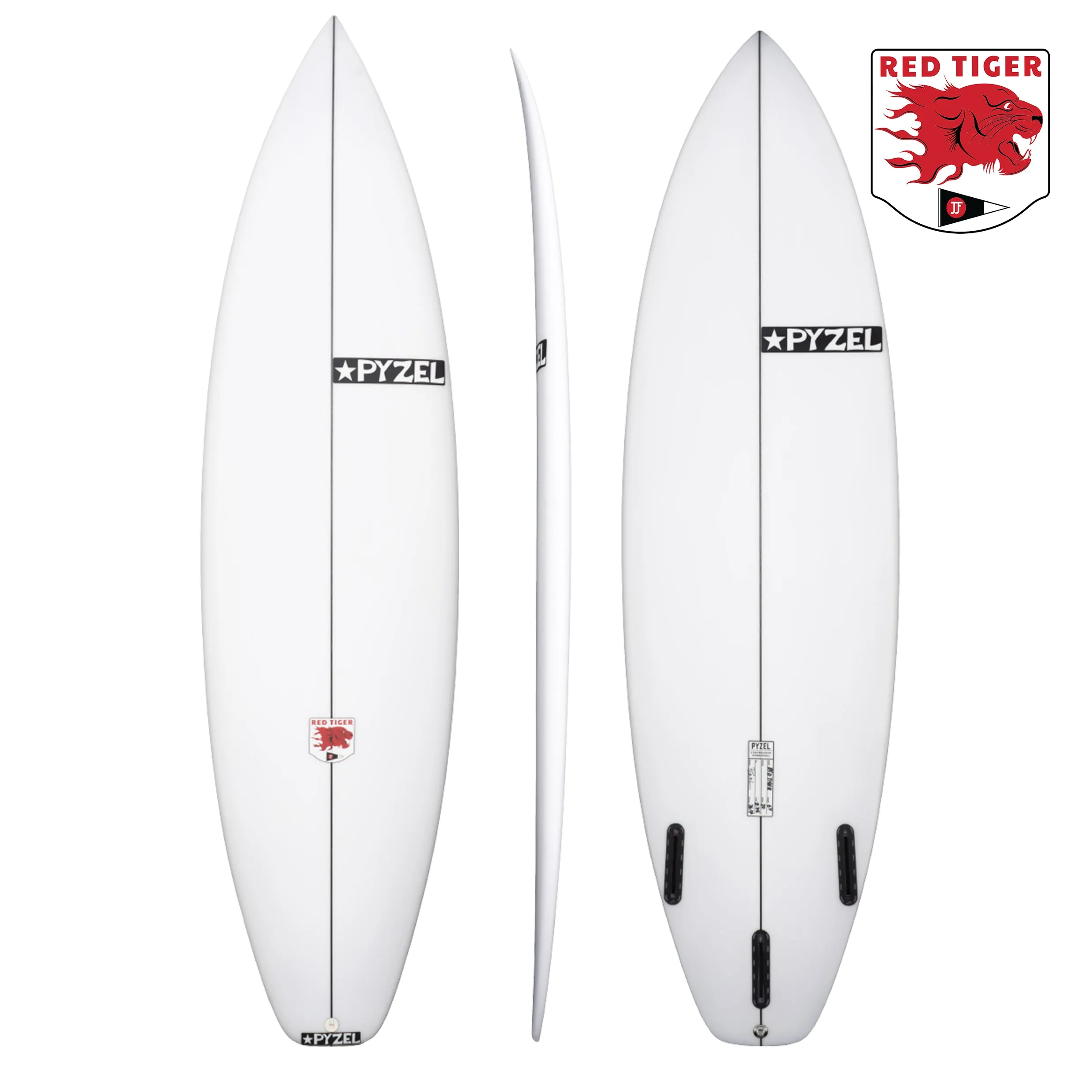 PYZEL RED TIGER SURFBOARD - THE WORLD CHAMP'S MODEL