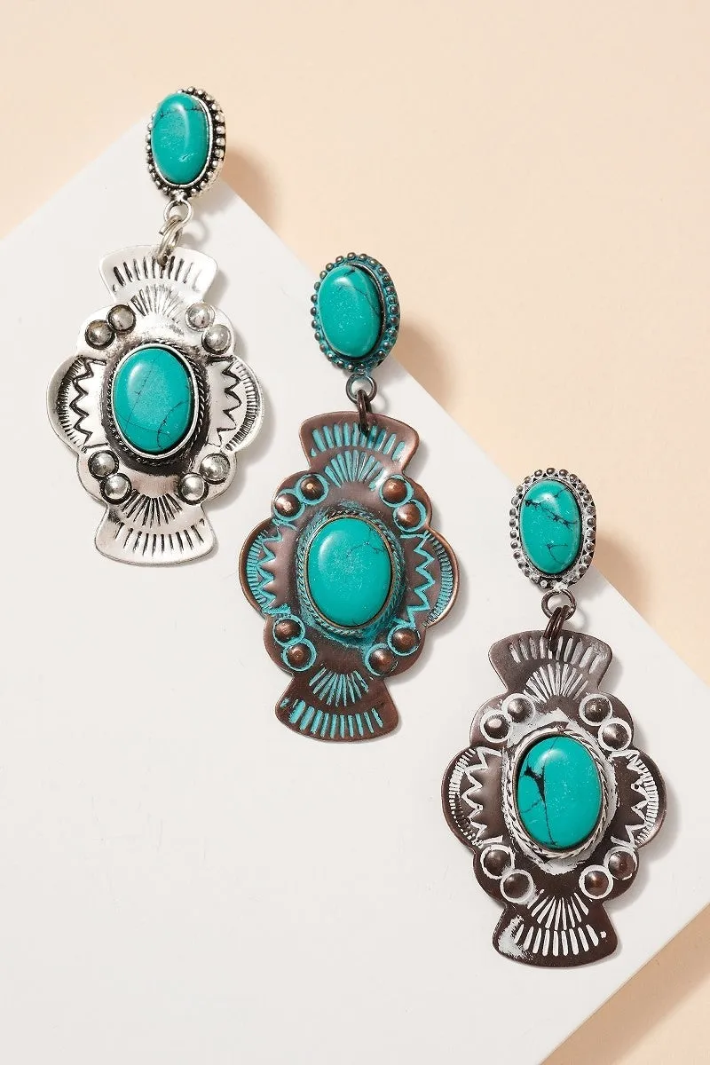 "Turquoise Love" Earrings