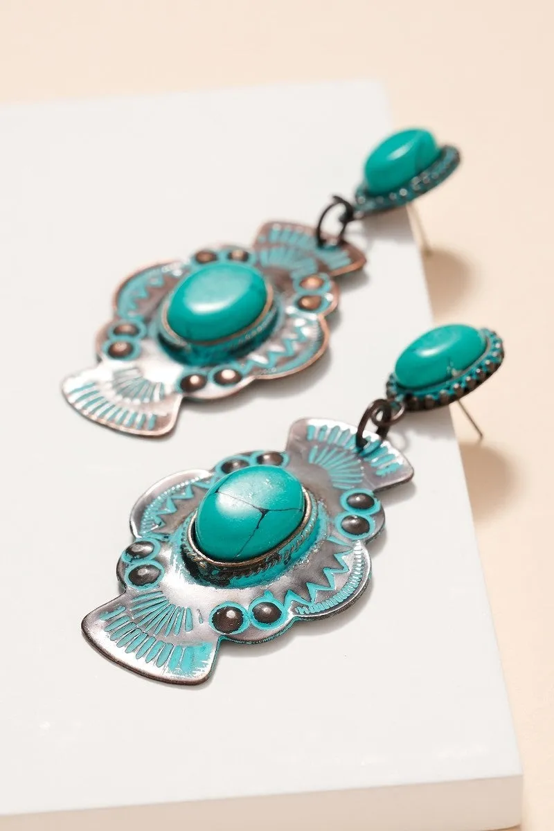 "Turquoise Love" Earrings