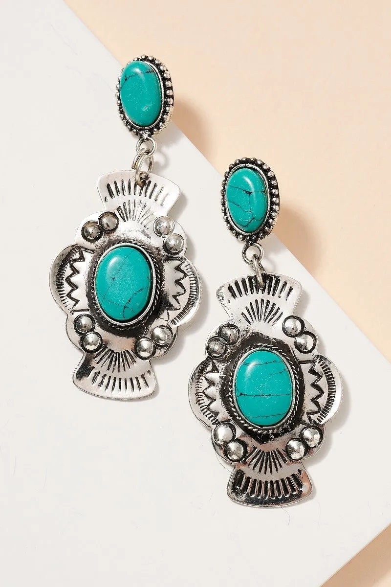 "Turquoise Love" Earrings