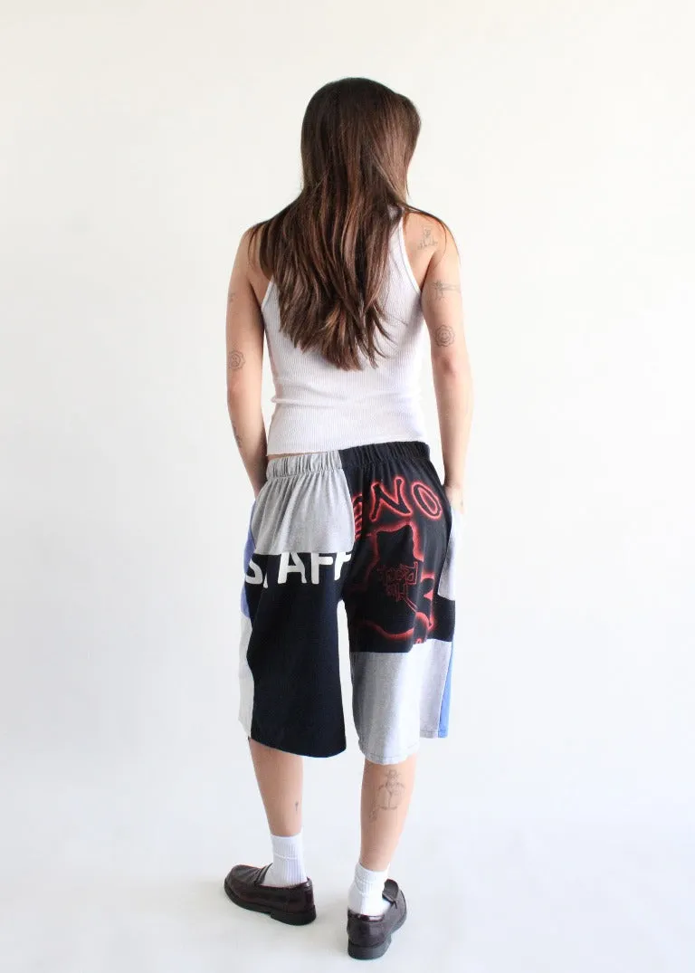 RCYCLD Graphic Tee Wide Leg Jort