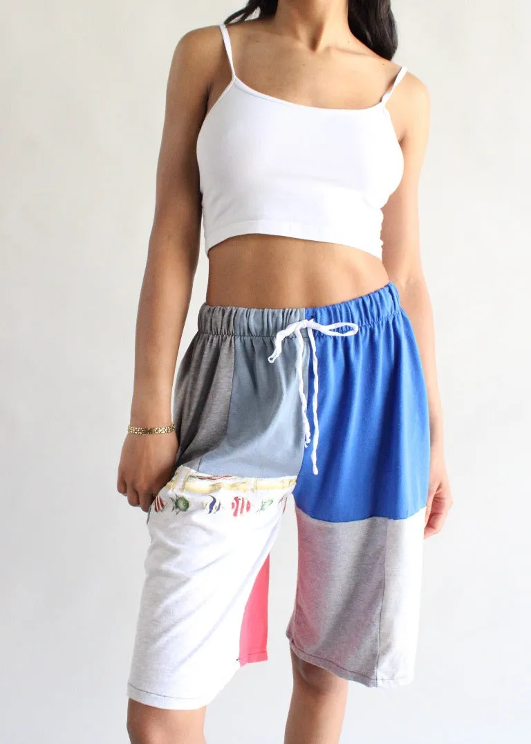 RCYCLD Graphic Tee Wide Leg Jort