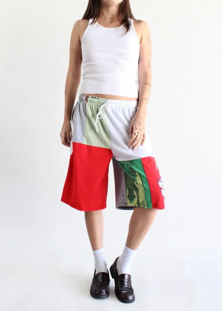RCYCLD Graphic Tee Wide Leg Jort