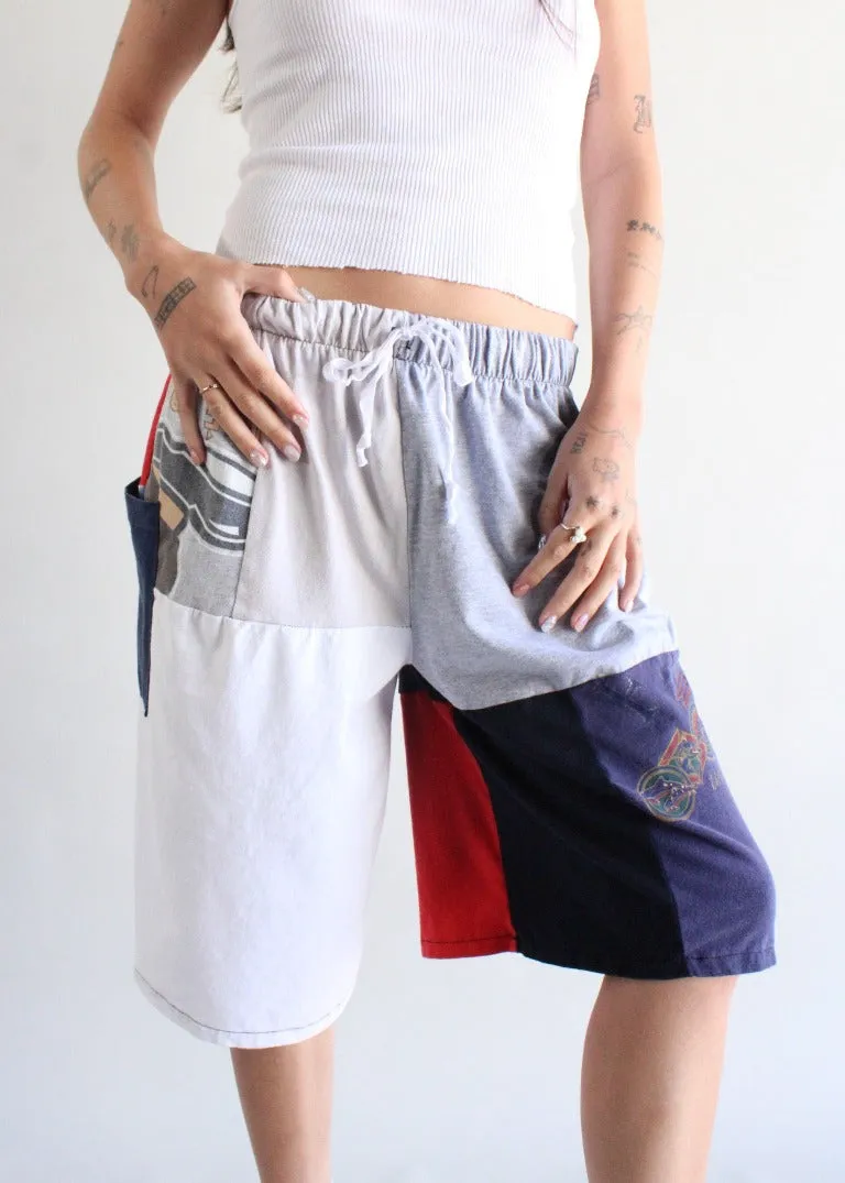 RCYCLD Graphic Tee Wide Leg Jort