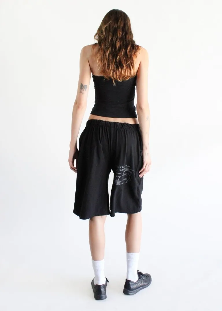 RCYCLD Graphic Tee Wide Leg Jort