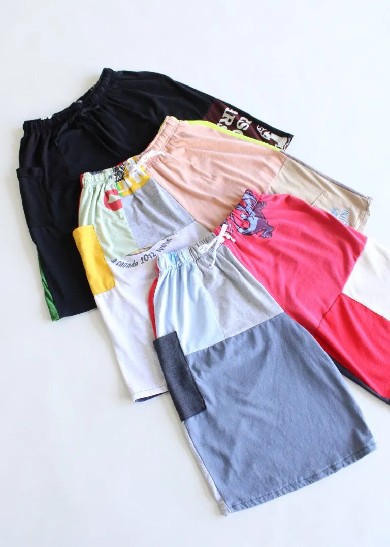 RCYCLD Graphic Tee Wide Leg Jort