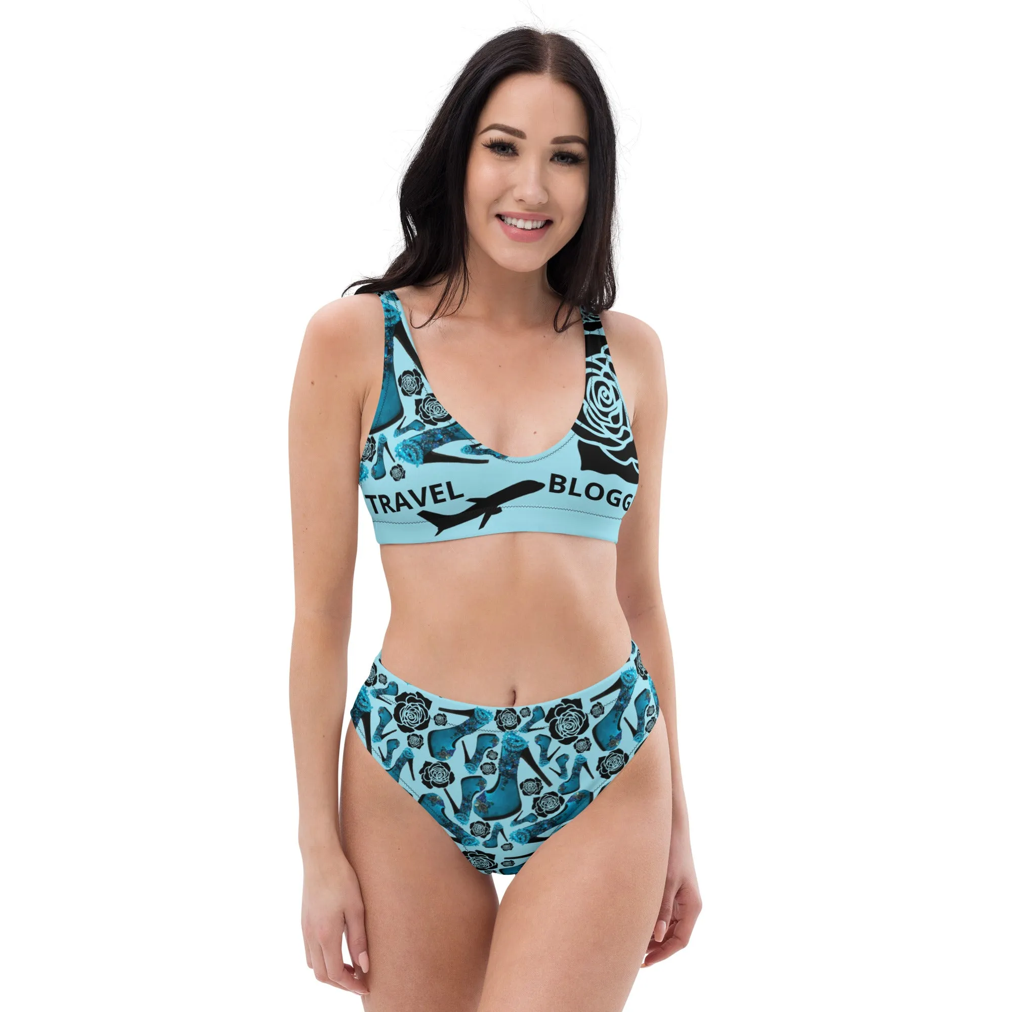 Recycled high-waisted bikini 'Travel dream'