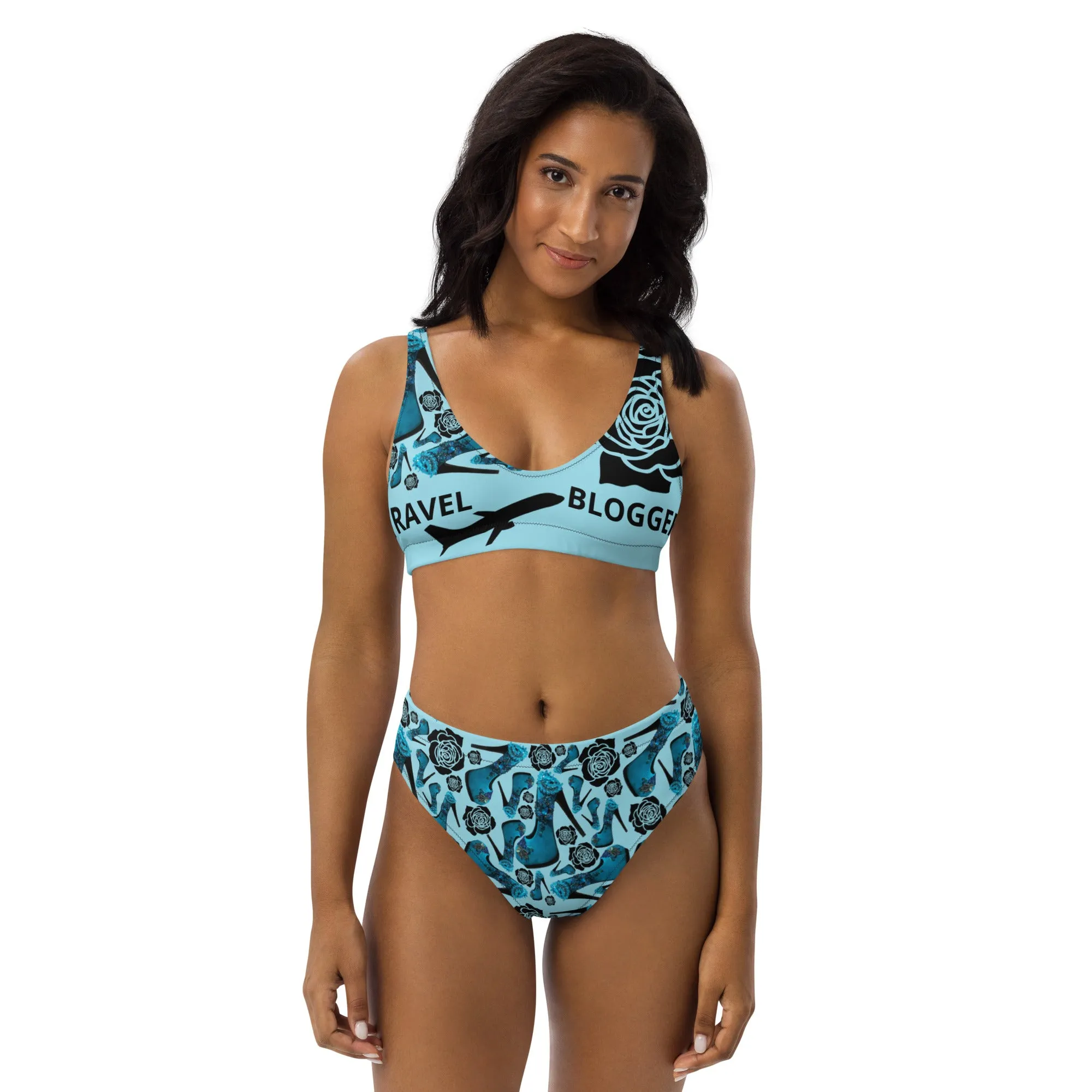 Recycled high-waisted bikini 'Travel dream'