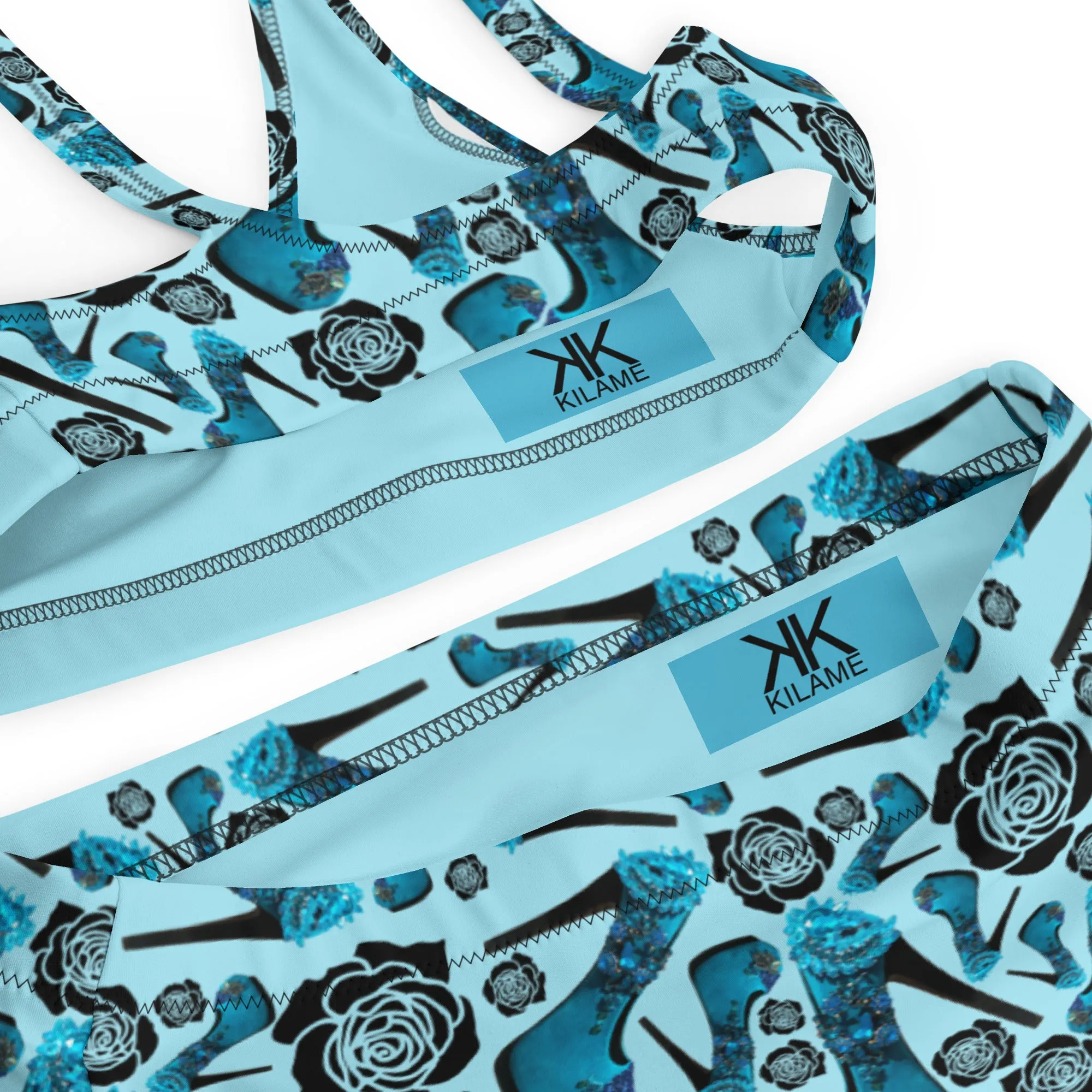 Recycled high-waisted bikini 'Travel dream'