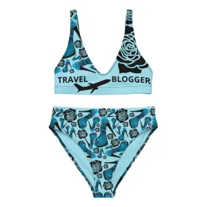 Recycled high-waisted bikini 'Travel dream'