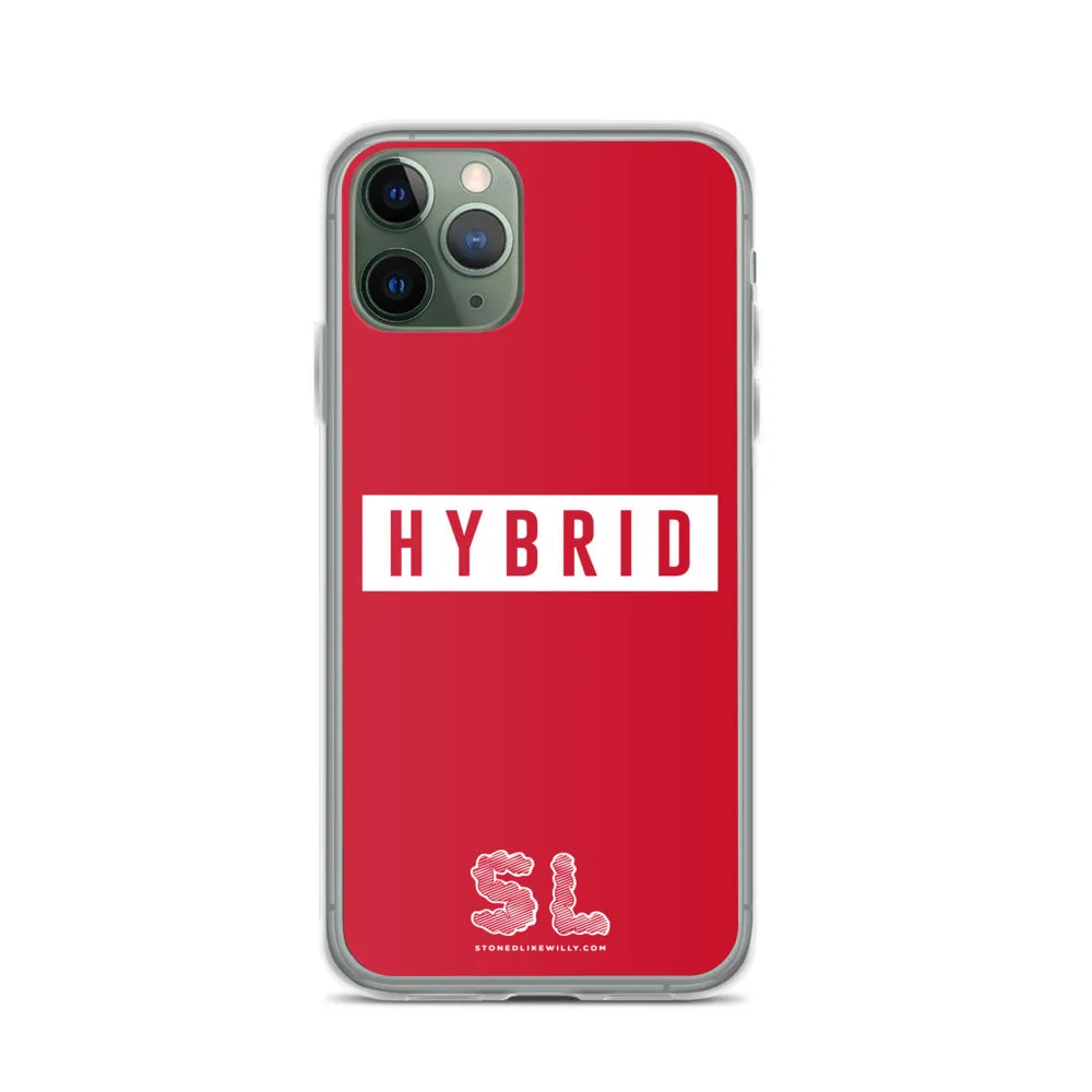 RED HYBRID iPhone Case