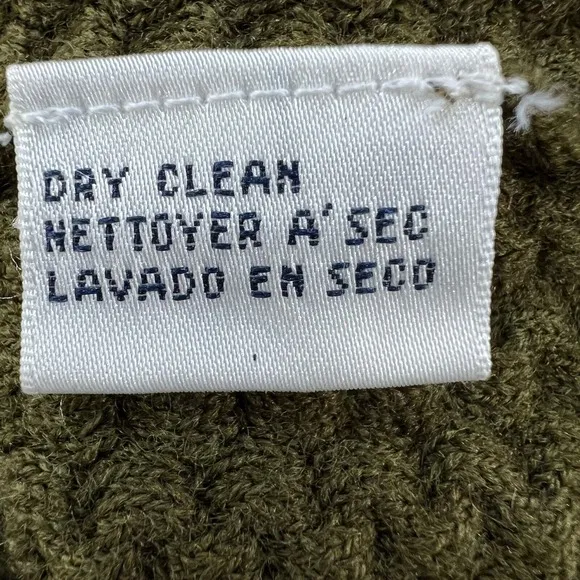 Rena Rowan Turtleneck Sweater Lambswool Blend Olive Green Textured 2X