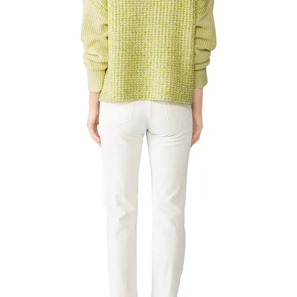 Revolve John   Jenn Bryce Sweater Womens Size M Green Knit Long Sleeve Cozy