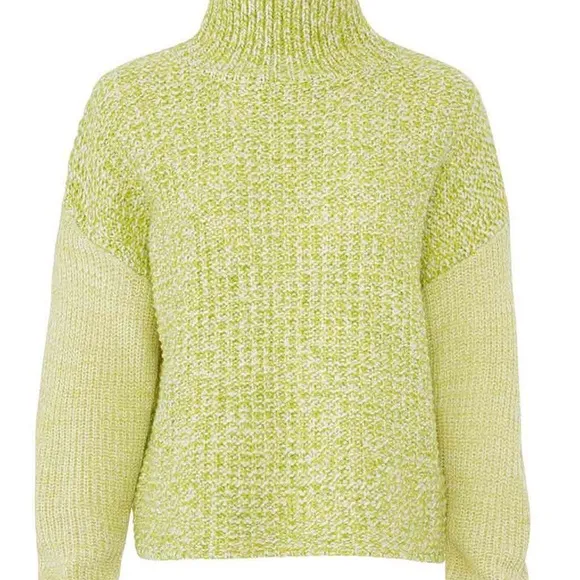 Revolve John   Jenn Bryce Sweater Womens Size M Green Knit Long Sleeve Cozy