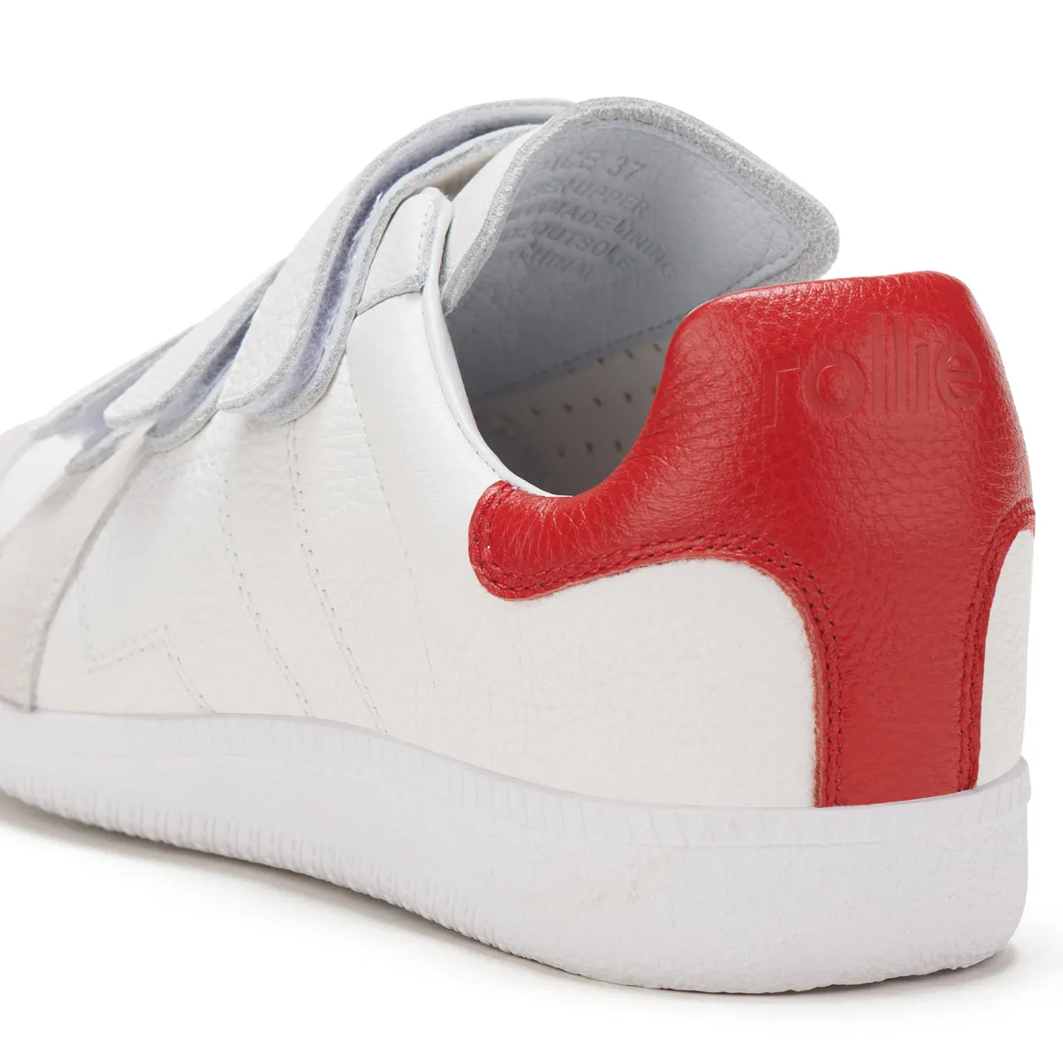 Rollie Pace Velcro Strap - White/Red