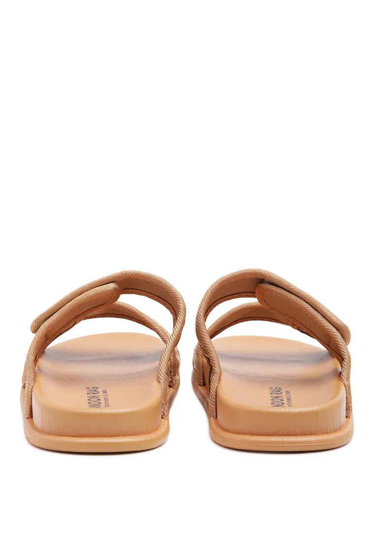 sabine quilted strap slip-on flat
