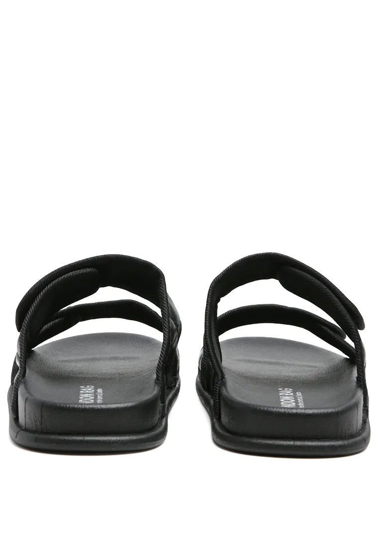 sabine quilted strap slip-on flat