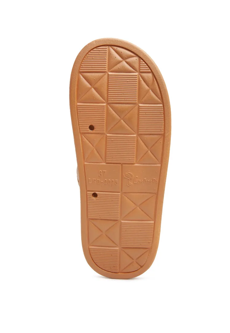 sabine quilted strap slip-on flat