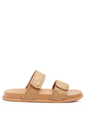 sabine quilted strap slip-on flat