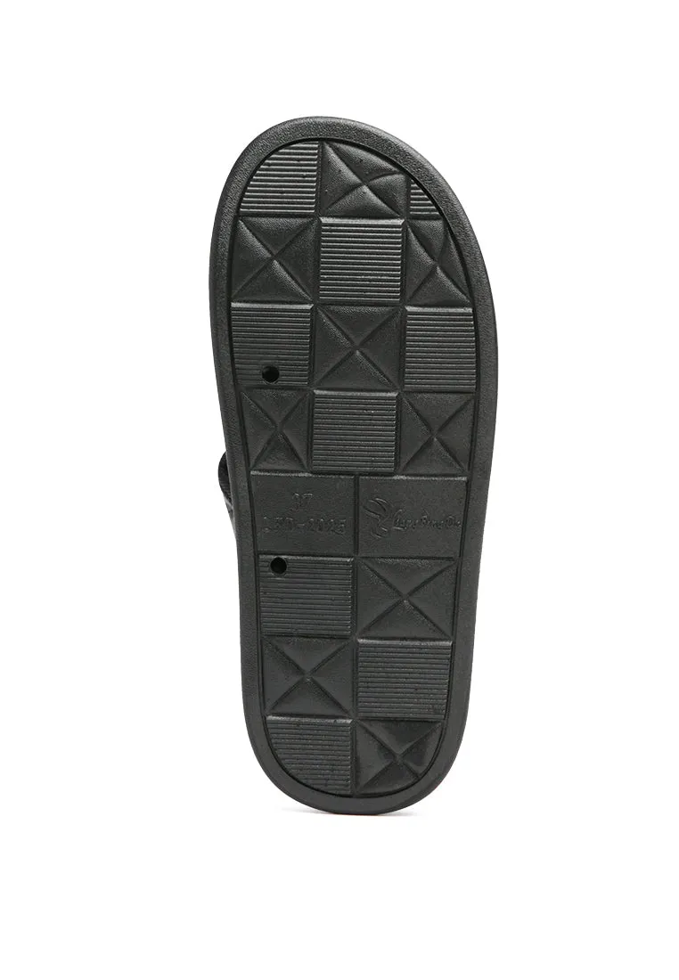 sabine quilted strap slip-on flat