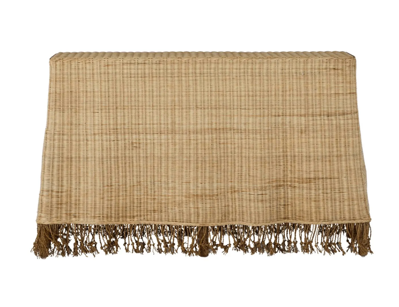 Seaside Woven Skirted Console Table