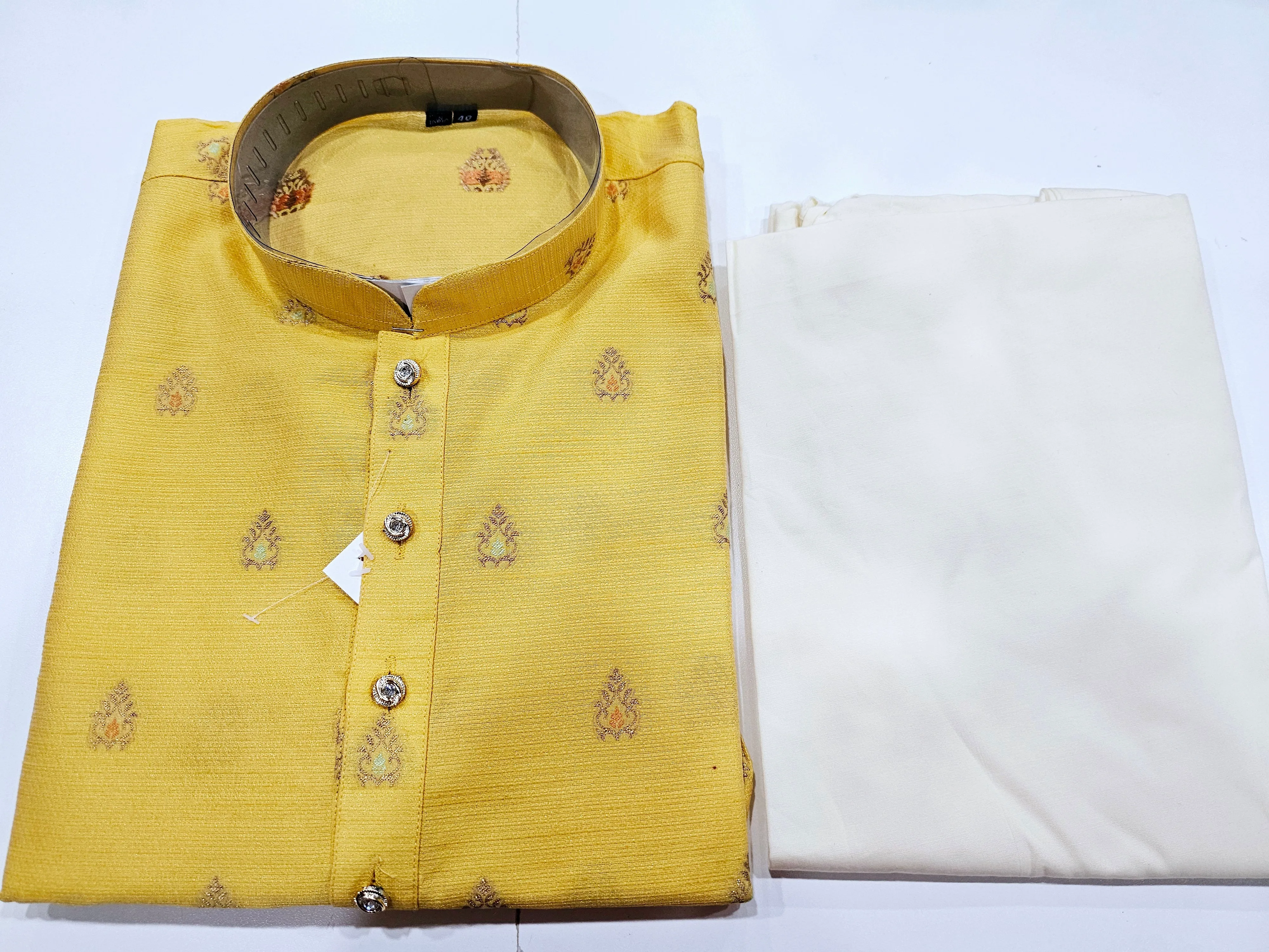 Silk Woven Banarasi Men’s Kurta set