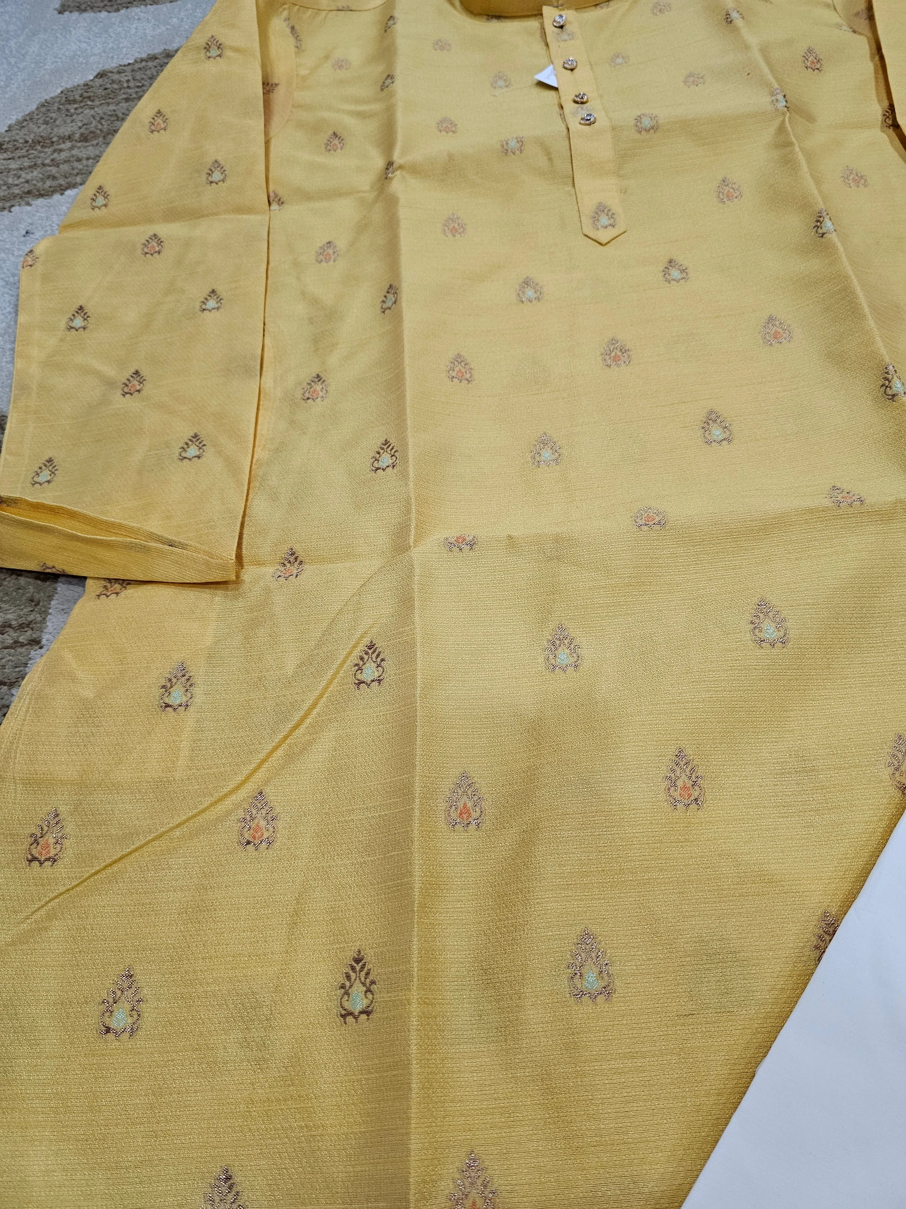 Silk Woven Banarasi Men’s Kurta set