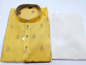 Silk Woven Banarasi Men’s Kurta set