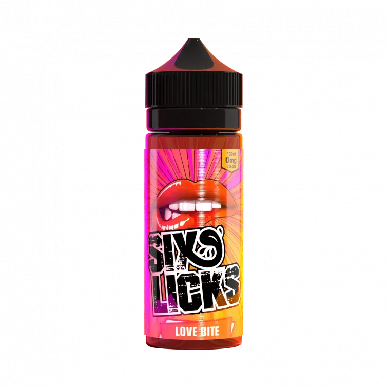 Six Licks Love Bite 100ML 0MG