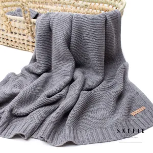 Snufie Super Soft Baby Blanket - Soft Grey