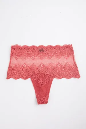 SO FINE LACE HIGH CUT THONG