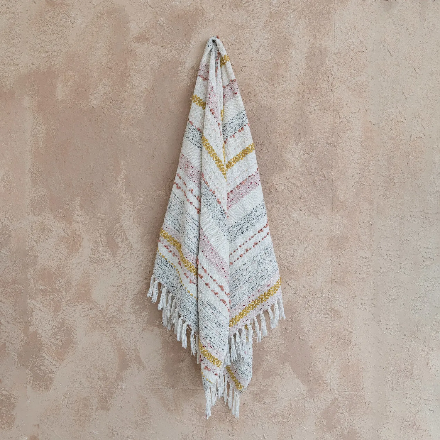Soft Touch Woven Embroidered Throw