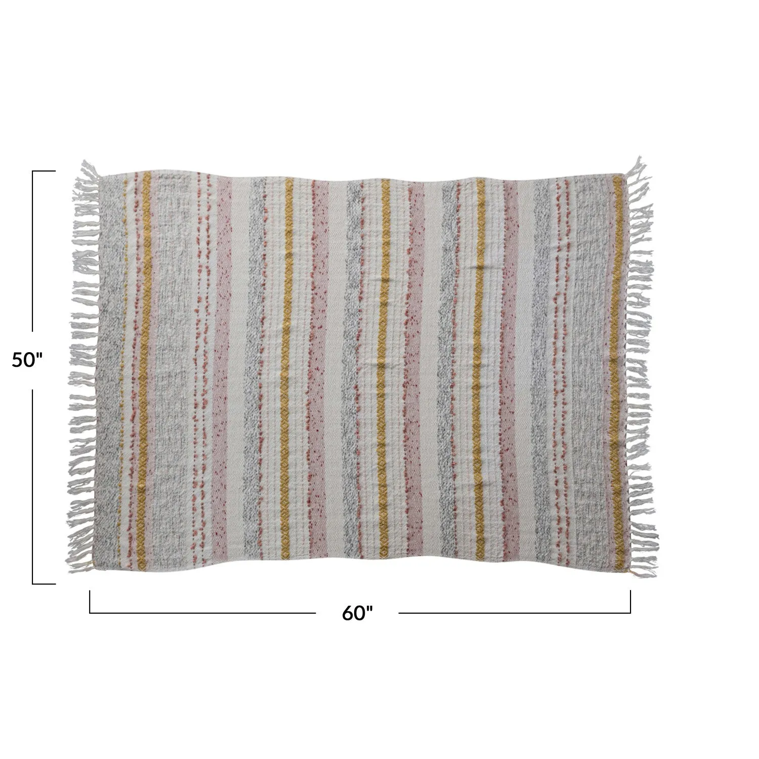 Soft Touch Woven Embroidered Throw