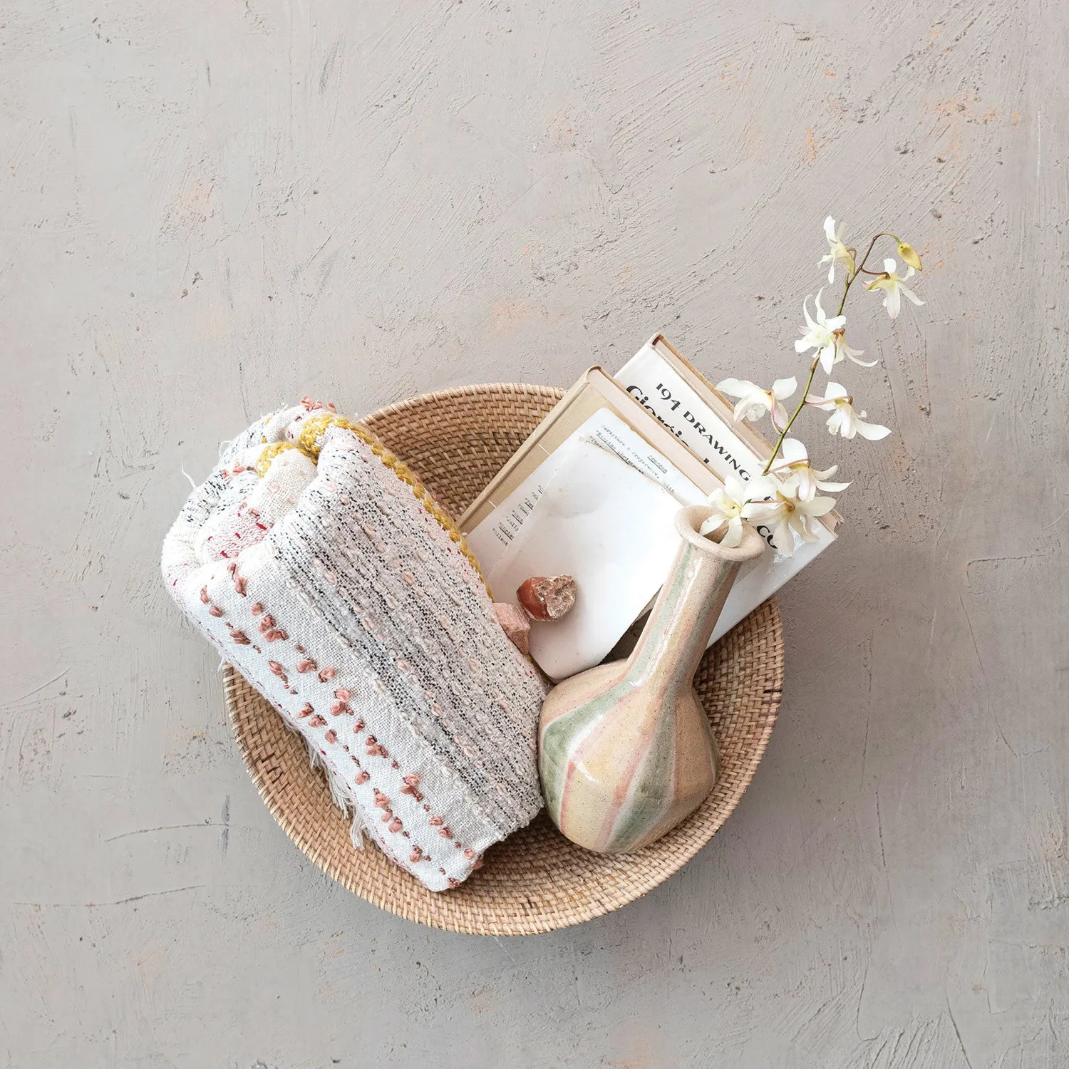 Soft Touch Woven Embroidered Throw