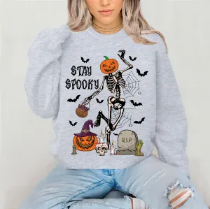 Spooky Skeleton Halloween Crewneck