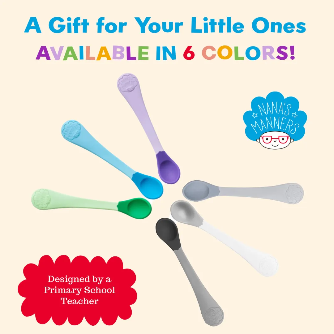 Stage 1 - Weaning spoons - three colour mixed pack