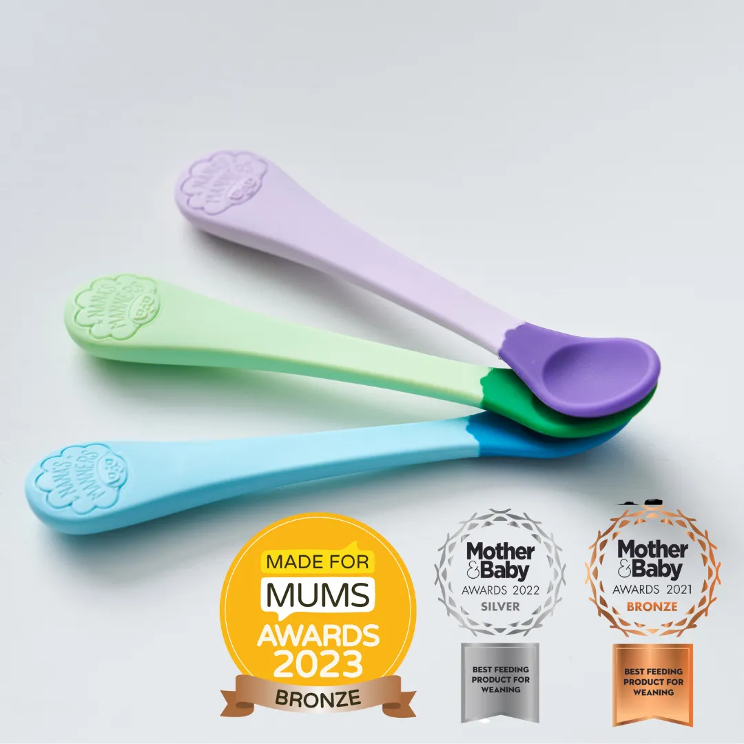 Stage 1 - Weaning spoons - three colour mixed pack