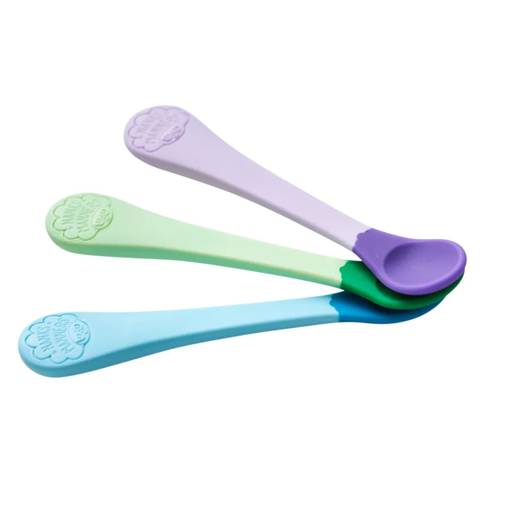 Stage 1 - Weaning spoons - three colour mixed pack