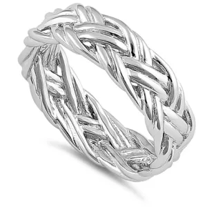 Sterling Silver Easy Woven Ring