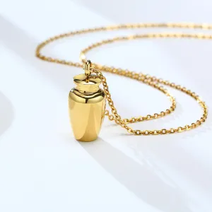 Stylish Perfume Holder Ashes Cremation Urn Punk Rock Necklace